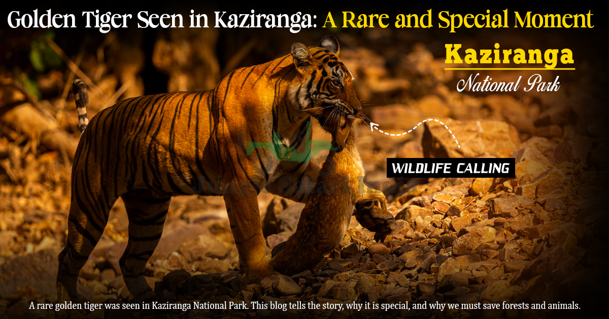Golden Tiger Seen In Kaziranga: A Rare And Special Moment
