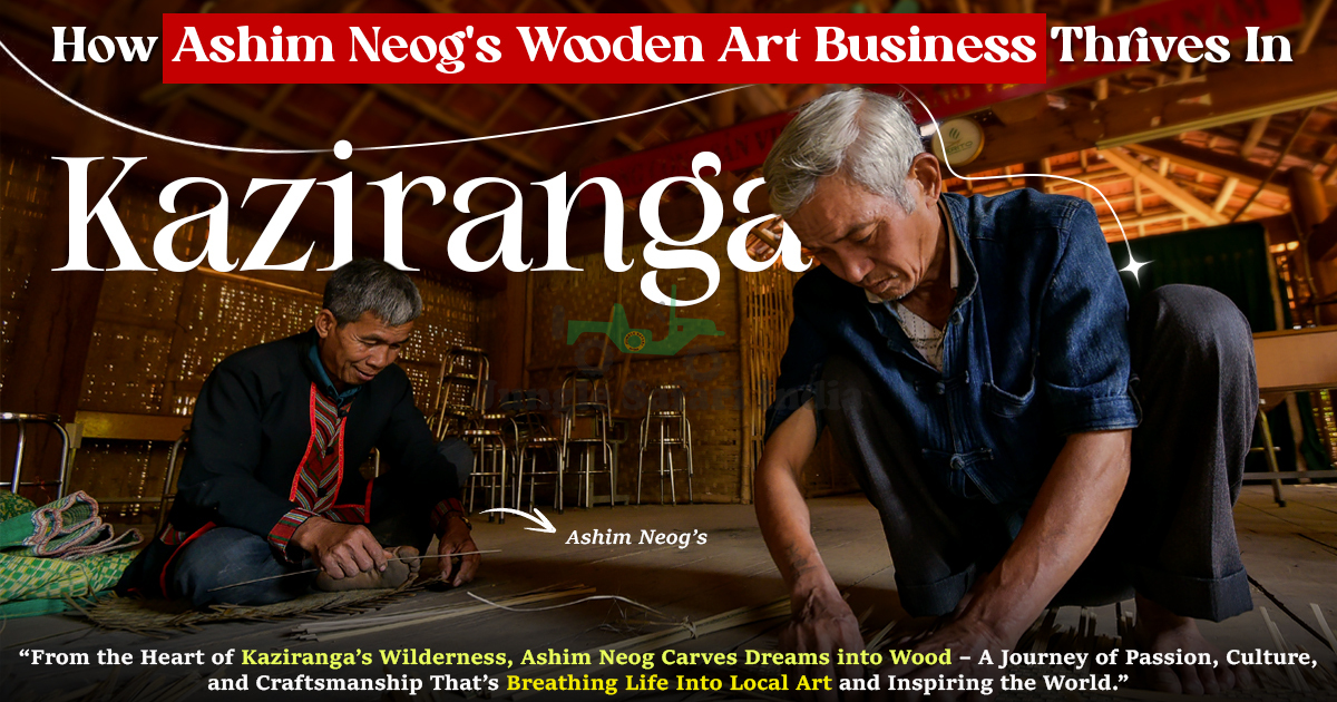 How Ashim Neog's Wooden Art Business Thrives In Kaziranga