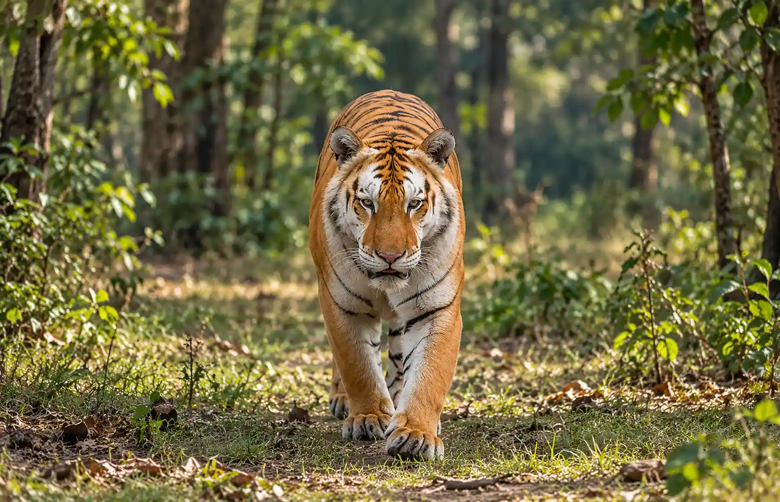 Tiger in Kaziranga landscape